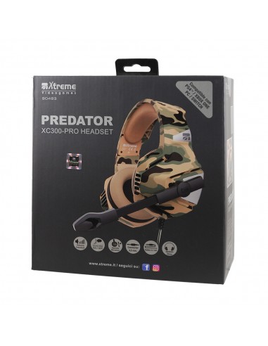 ACCESSORI PS4: vendita online Xtreme Predator XC300-Pro Cuffia Padiglione auricolare Connettore 3.5 mm Mimetico in offerta