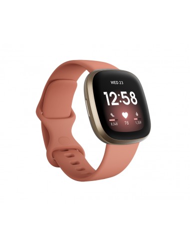 SMARTWATCH: vendita online Fitbit Versa 3 4,01 cm (1.58") AMOLED 40 mm Digitale Touch screen Oro Wi-Fi GPS (satellitare) in o...