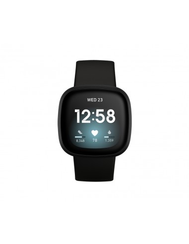 SMARTWATCH: vendita online Fitbit Versa 3 4,01 cm (1.58") AMOLED 40 mm Digitale Nero Wi-Fi GPS (satellitare) in offerta