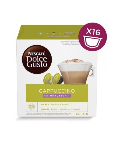 CAPSULE CAFFE': vendita online Nescafé Dolce Gusto Cappuccino Skinny / Light Capsule caffè 16 pz in offerta