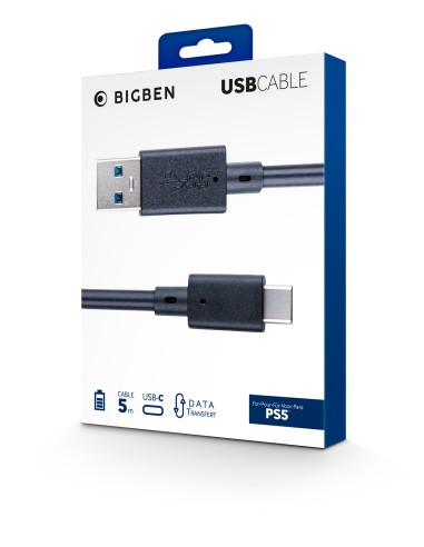 ACCESSORI PS5: vendita online BIGBEN PS5 CAVO USB CONTROLLER   5 METRI in offerta