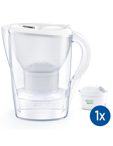 CARAFFE FILTRANTI: vendita online Brita Marella Caraffa filtrante 2,4 L Trasparente, Bianco in offerta