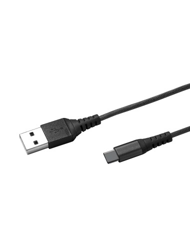 CELLY USBTYPECNYLBK CAVO USB/TYPE-C 1M 3A NYLON NERO