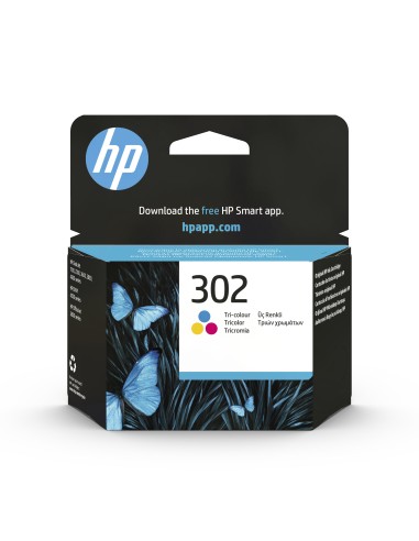 HP F6U65AE 302 COLORE CARTUCCIA