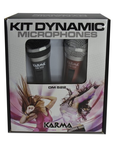 KARMA DM 522 KIT 2 MICROFONI DINAMICI