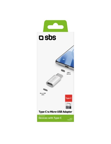 SBS TEADAPTC ADATTATORE MICROUSB/USB-C F/M