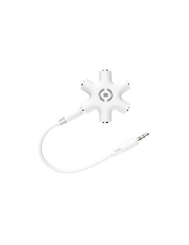 CELLY MIX5LINEIN35WH SPLITTER 5 JACK 3.5MM BIANCO