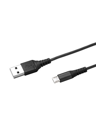 CELLY USBMICRONYLBK CAVO USB/MICROUSB 1M 2.4A NYLON NERO