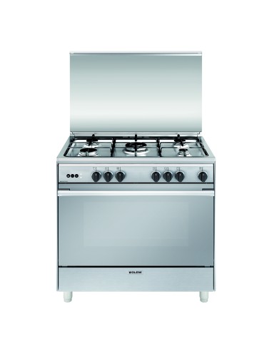 GLEMGAS UN965VI CUCINA 90X60 INOX F.GIG. GAS VENTILATO CLASSE A 1TC