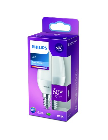 PHILIPS 772093 LED E14 7W/60W 6500K 830LM CANDELA SMERIGLIATA