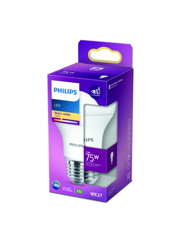 PHILIPS 769727 LED E27 11W/75W 2700K 1055LM GOCCIA SMERIGLIATA