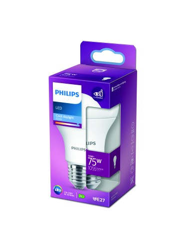 PHILIPS 769369 LED E27 10W/75W 6500K 1055LM GOCCIA SMERIGLIATA