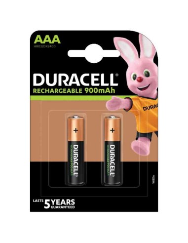 DURACELL RECHARGE AAA X2 800MAH MINISTILO PILE RICARICABILI