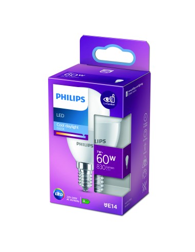 PHILIPS 772116 LED E14 7W/60W 6500K 830LM SFERA SMERIGLIATA