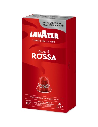 LAVAZZA 7004 QUALITA' ROSSA COMP.  NESPRESSO ALLUM. AST. 10 CAPSULE