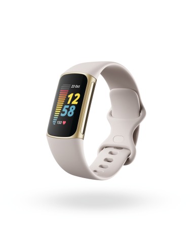 FITBIT FB421GLWT CHARGE 5 BIANCO/ORO FITNESS TRACKER ECG/EDA/SPO2