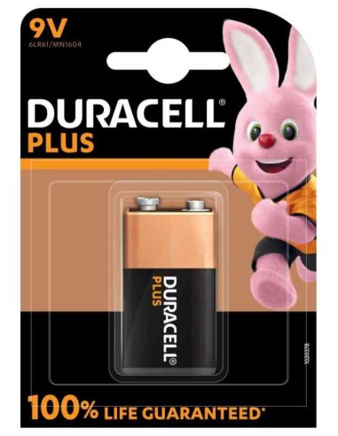 DURACELL PLUS 100 9V X1 TRANSISTOR PILA