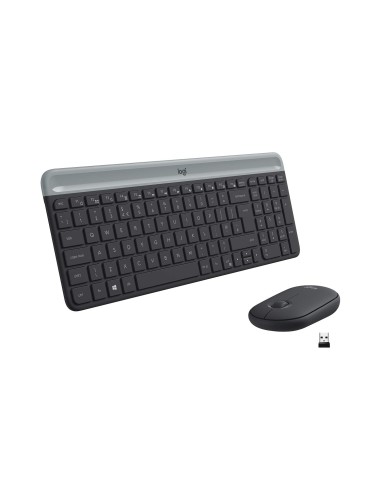 LOGITECH MK470 SLIM NERO COMBO TASTIERA E MOUSE WIRELESS