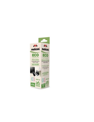 MELICONI ECO SPRAY SCHERMI 200ML + PANNO IN MICROFIBRA SENZA ALONI