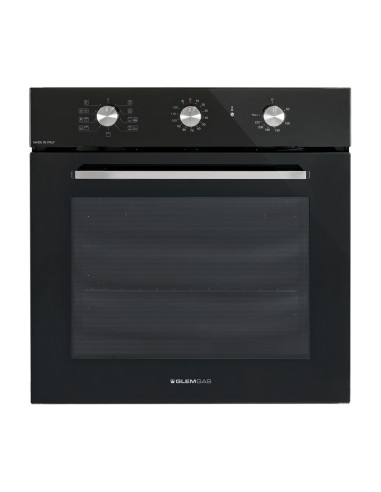 GLEMGAS GFX92BK-S6 FORNO CLASSE A   NERO LUCIDO 64LT