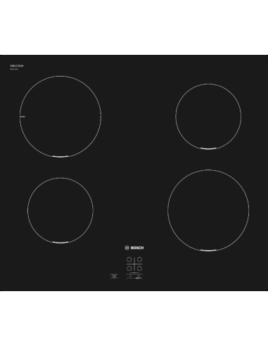 BOSCH PUG611AA5E P. COTT. INDUZIONE 60CM 4F VETROCERAMICA NERO