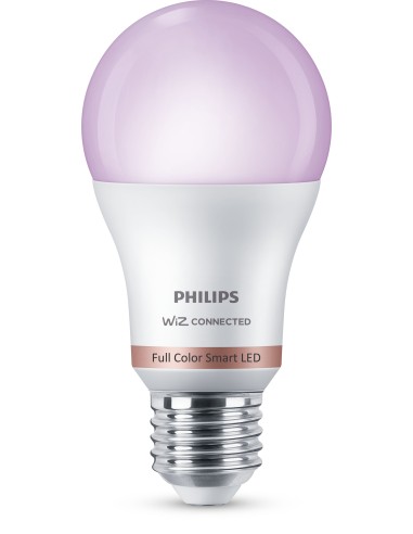 PHILIPS 372443 COLOR 8W/60W E27 GOCCIA SMERIGLIATA LAMPADINA CONNESSA