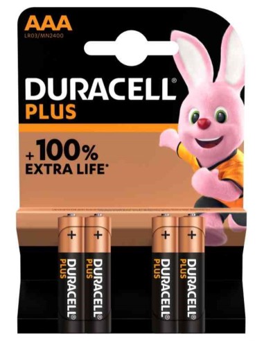 DURACELL PLUS 100 AAA X4 MINISTILO PILE