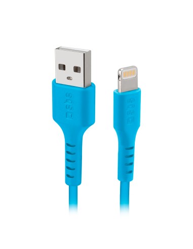 SBS TECABLEUSBIP589A CAVO LIGHTNING/USB 1M AZZURRO