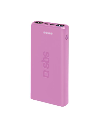 SBS TTBB10000FASTP POWERBANK 10000MAH USB 2,1 A ROSA