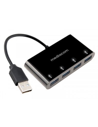 MEDIACOM MD-U101 HUB USB 3.0 4 PORTE