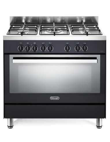 DE_LONGHI PMA96ED CUCINA 90X60 4F+1TC A ANTRACITE F.E.9F GRIGLIE GHISA