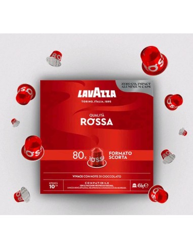 LAVAZZA 7019 QUALITA' ROSSA COMP.  NESPRESSO 80 CAPSULE