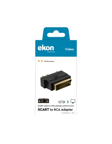 EKON 24898 ADATTATORE SCART/3RCA M/F