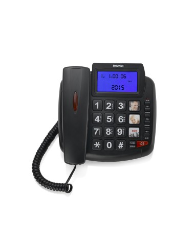 BRONDI BRAVO 90 LCD TELEFONO C/FILO NERO