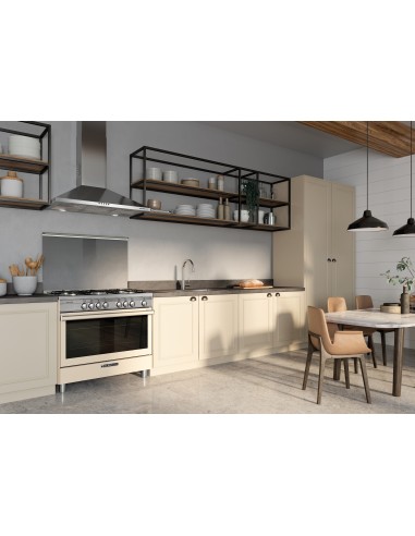 GLEM_GAS SB965MCR CUCINA 90X60 A+  4F.GAS+1TC SABBIA FORNO GIG. EL.12F