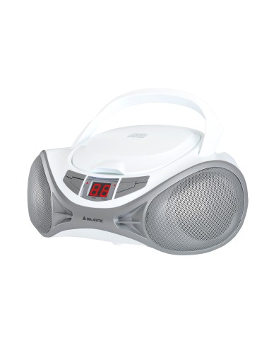 MAJESTIC AH-1262R BOOMBOX CD AUX WHITE