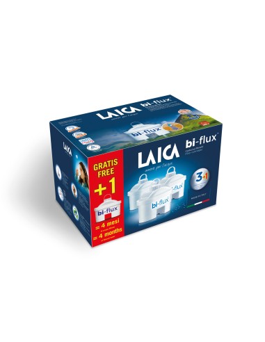 LAICA F4SIT00 CARTUCCE BI FLUX 3+1 PER CARAFFA TOSCA 3000 SERIES