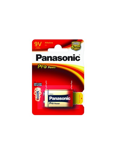 PANASONIC PRO POWER 9V X1 TRANSISTOR 6LR61PPG/1BP