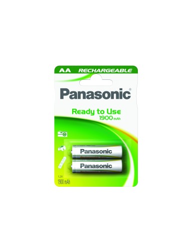 PANASONIC RECHARGEABLE AA X2 1900MAH STILO PILE RICARICABILI