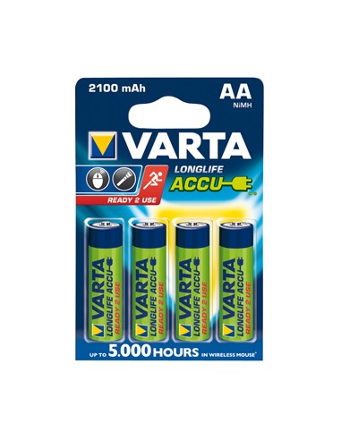 VARTA RECHARGE AA X4 2100MAH STILO PILE RICARICABILI