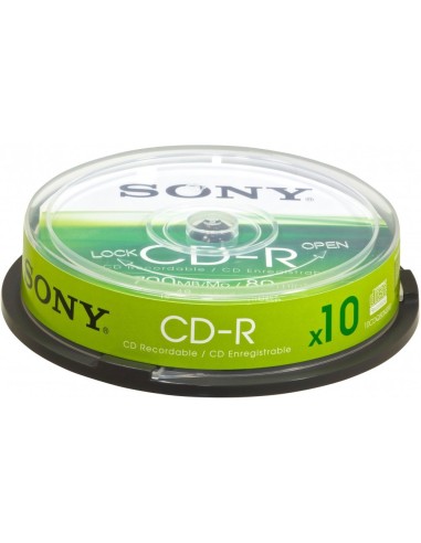 SONY 10CDQ80SP CD-R 700MB 10PZ SPINDLE