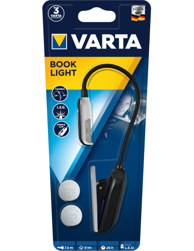 VARTA LED BOOK LIGHT LUCE LED CLIP DA LETTURA