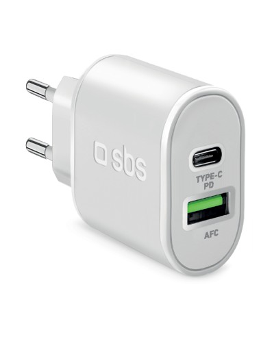 SBS TETRPD20W ALIM.RETE USB-C 20W + 1USB 2.1A