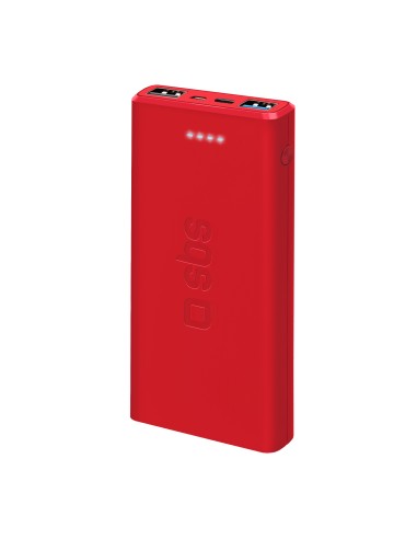 SBS TTBB10000FASTR POWERBANK 10000MAH USB 2,1 A ROSSO