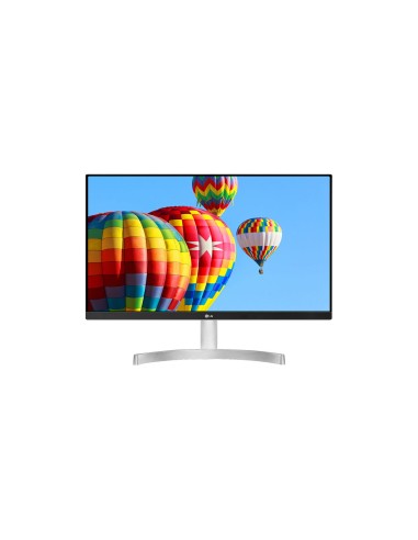 LG 24MK600M-W MONITOR 24" IPS FHD  /5MS/75HZ/WHITE/SILVER