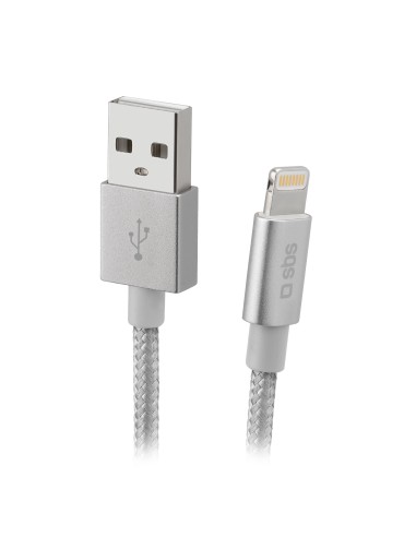 SBS TECABLEUSBIP589BS CAVO LIGHTNING/USB 1M CONNETTORE METALLICO SILVE