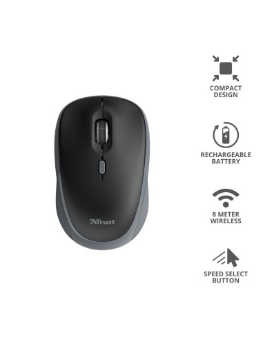 TRUST 24077 IVY RECHARGEBLE WIRELESS MOUSE