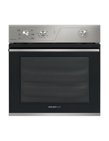 GLEMGAS GFR62IX-S3 FORNO CLASSE A  INOX 64LT GUIDE CROMATE LATERALI