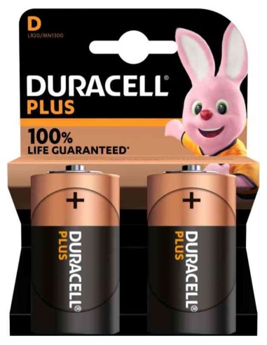 DURACELL PLUS 100 D X2 TORCIA PILE