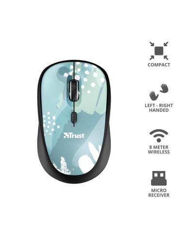 TRUST 24442 YVI WIRELESS MOUSE BLU BRUSH